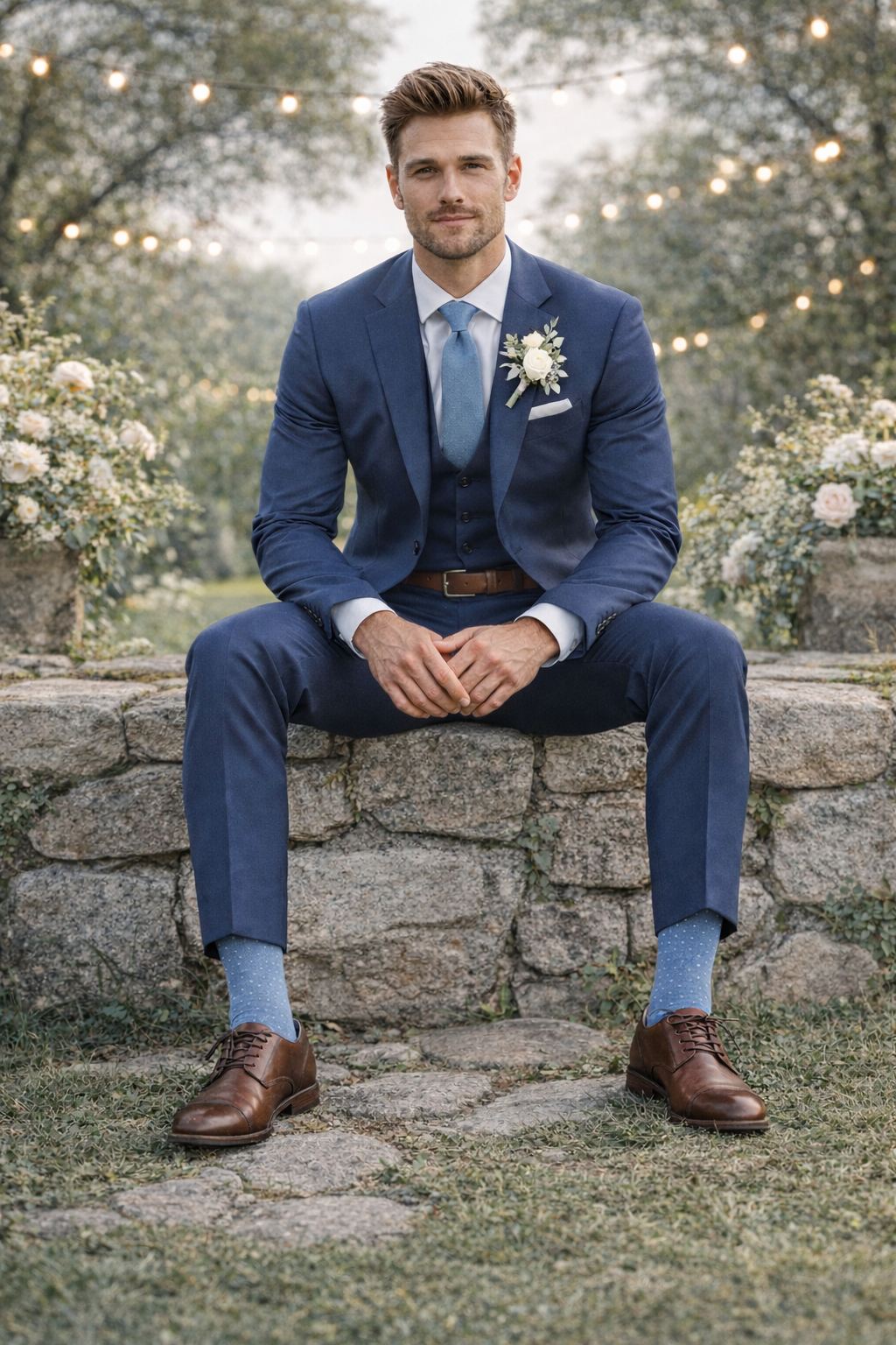 Black Label Men's Dress Socks in Dusty Blue Polka Dot Urban-Peacock Black Label Men's Dress Socks in Dusty Blue Polka Dot Urban-Peacock