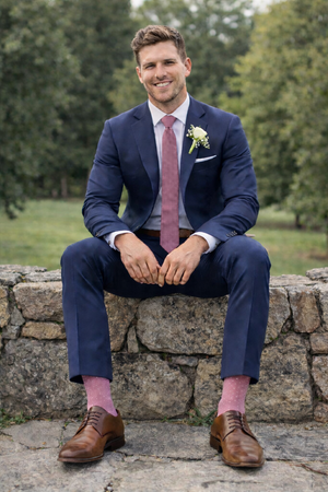strapless open back dress Black Label Men's Dress Socks in Dusty Rose Polka Dot – Urban-Peacock