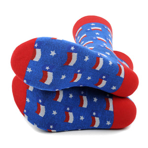 Men's Novelty Fun Crew Socks - Texas State Flag