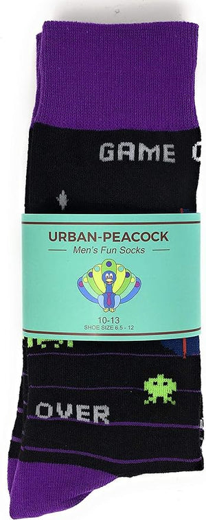 Men's Novelty Crew Socks - Video Game Arcade