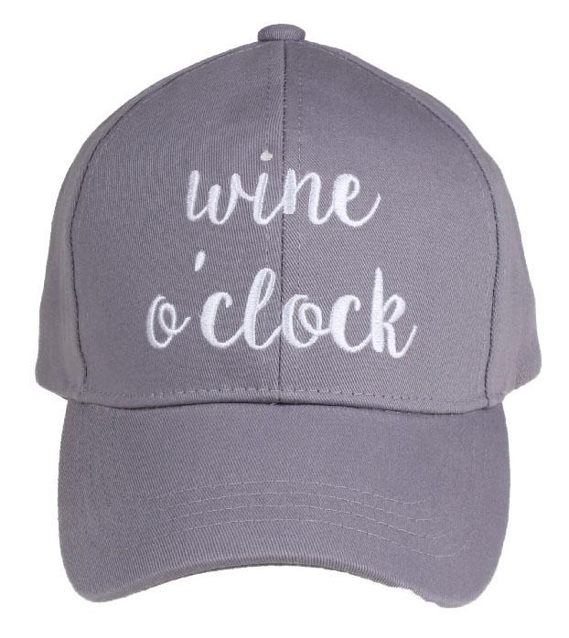 CC Ball Cap - Wine O'Clock Embroidered