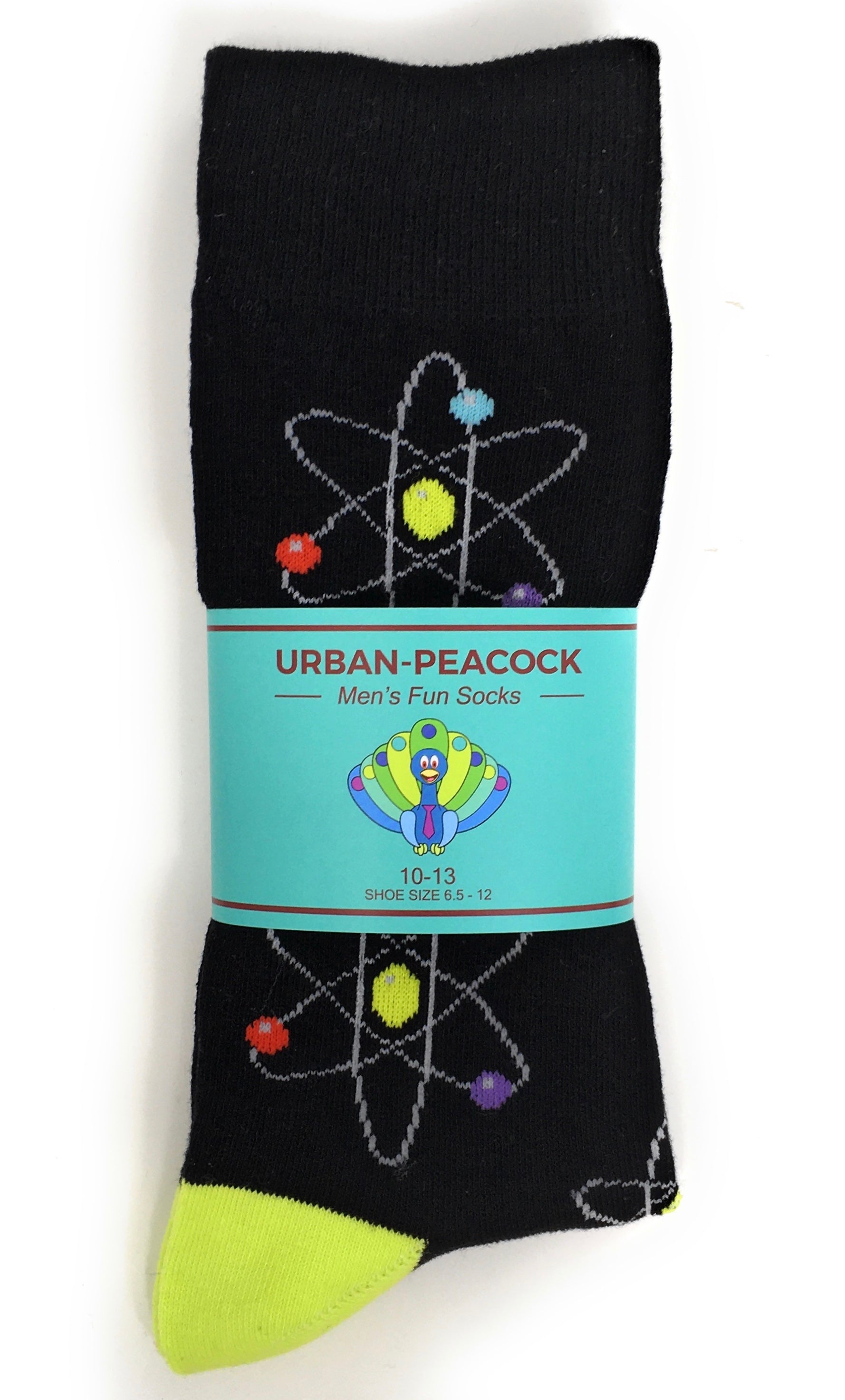 Urban-Peacock Men's Novelty Crew Socks - Science & Chemistry