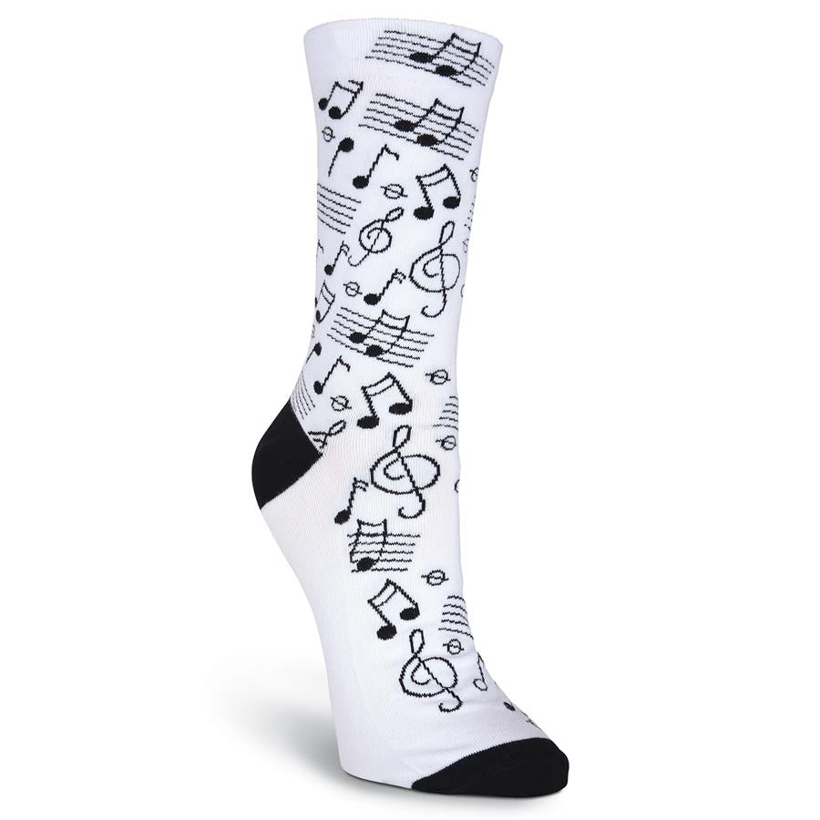 K.Bell Men's Music Notes Crew Socks