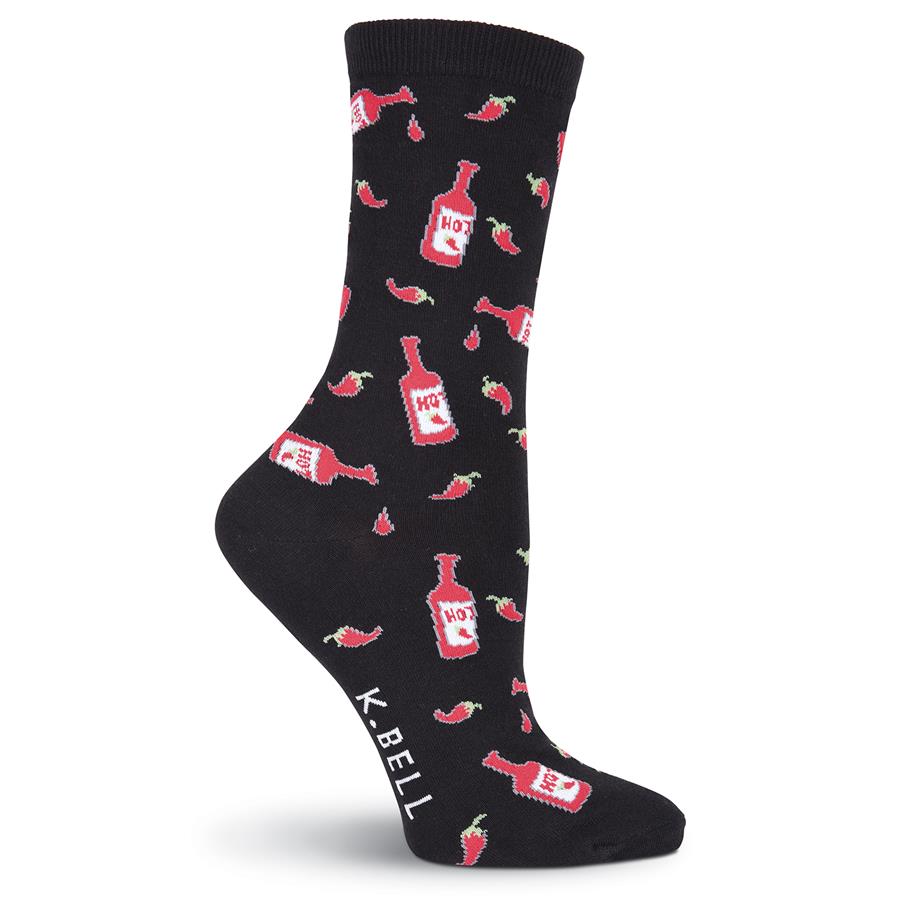 K. Bell Women's Women's Hot N Spicy Crew Socks