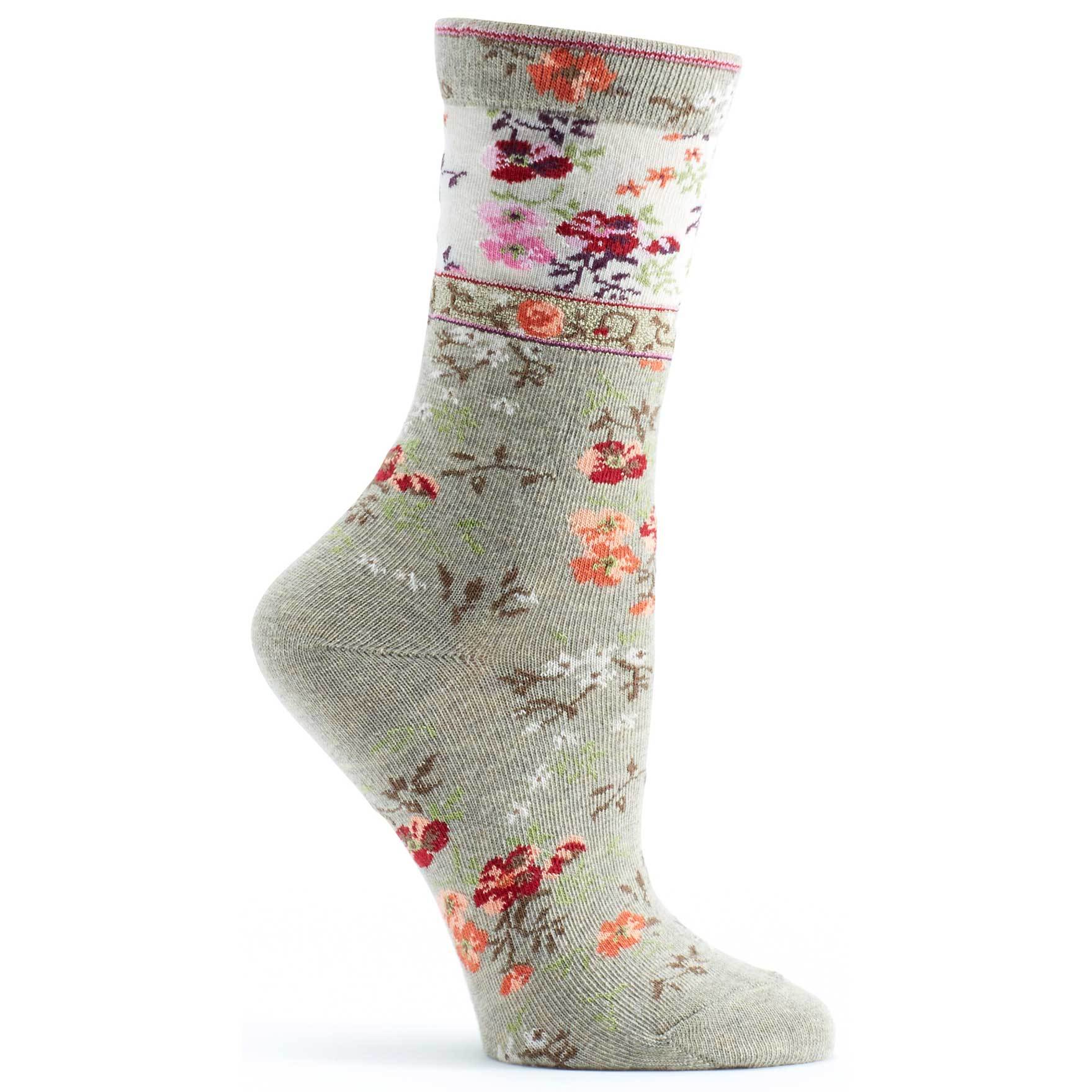 Ozone Women's Mona Linen Socks in Beige