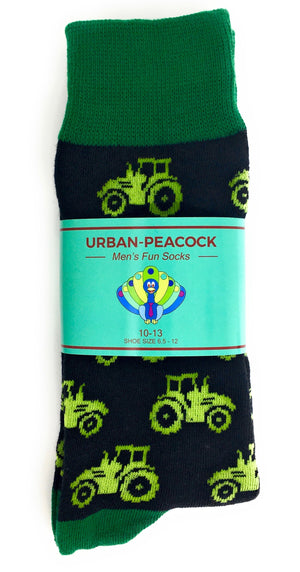 Urban-Peacock Men's Novelty Crew Socks - Farming Tractors