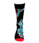 Urban-Peacock Men's Halloween Novelty Socks - Zombie - Black