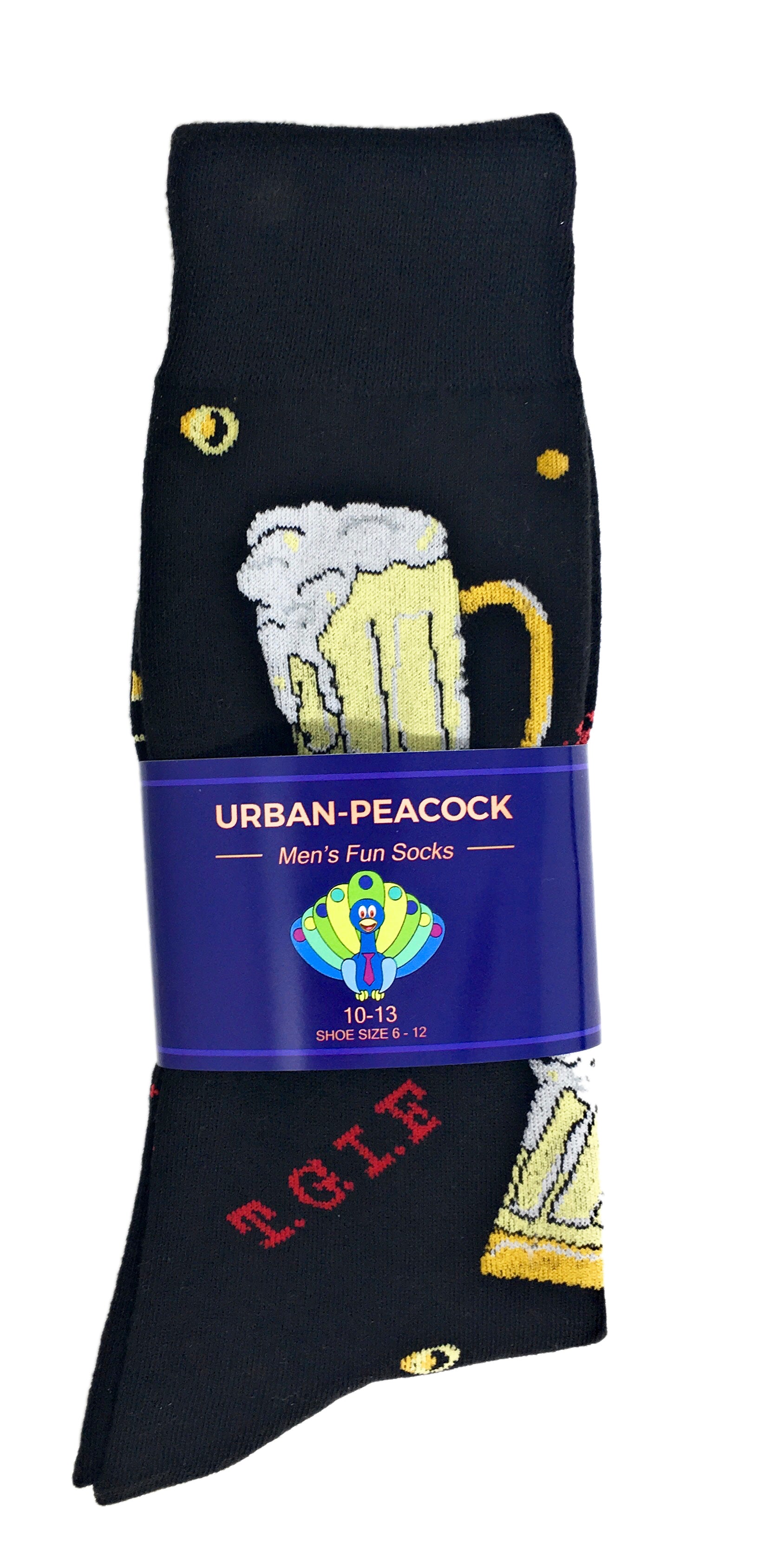 Urban-Peacock Men's Novelty Socks  - T.G.I.F. - Beer