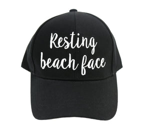CC Ball Cap - Resting Beach Face Embroidered